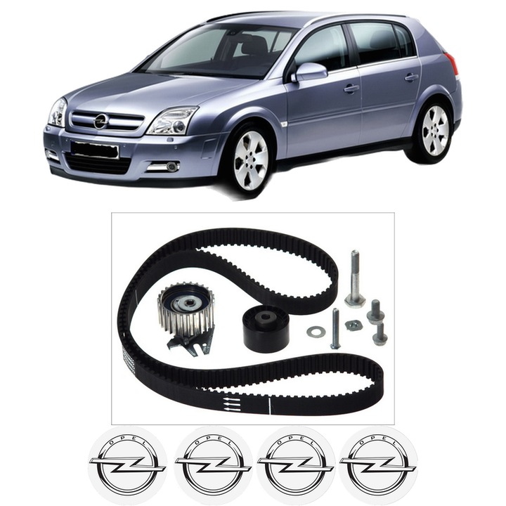 Set kit distributie OPEL SIGNUM Hatchback (Z03) 1.9 CDTI (F48) din 2004-2008 KW 88 CP 120 CMC 1910, Auto, Continental Contitech, 4 Stickere auto cu OPEL