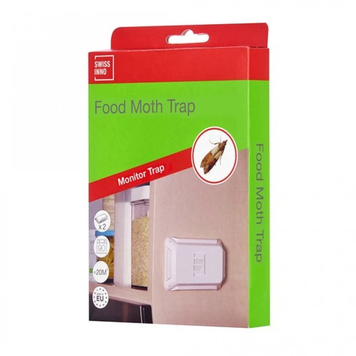 Capcana pentru molii alimentare cu feromoni, Swissino Food Moth Trap, set 2 bucati