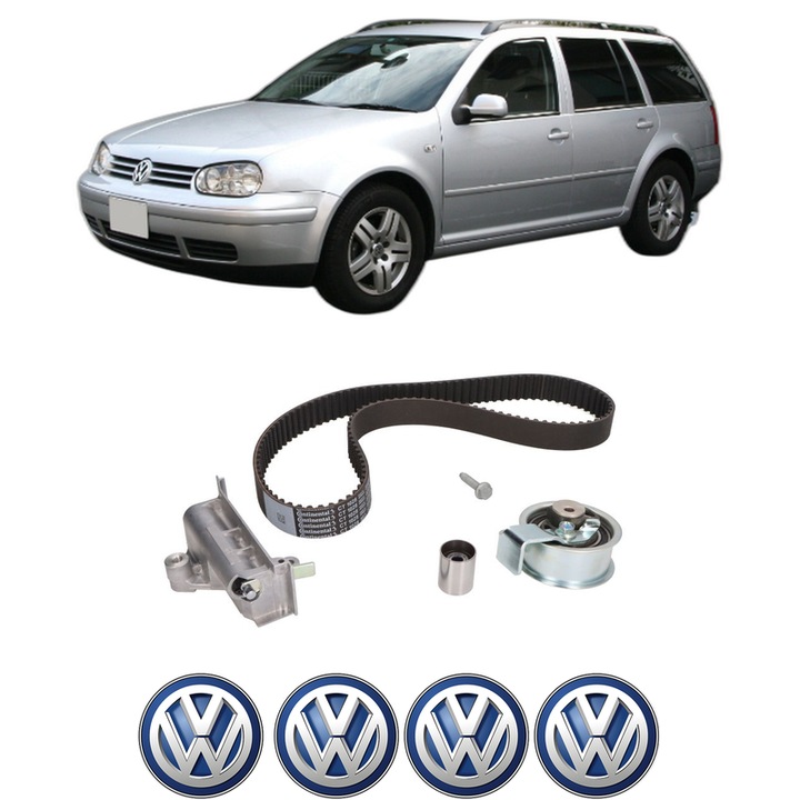 Set kit distributie Volkswagen GOLF VAN IV Variant (1J5) 1.9 TDI din 2001-2006 KW 96 CP 131 CMC 1896, Auto, Continental Contitech, 4 Stickere auto cu Volkswagen