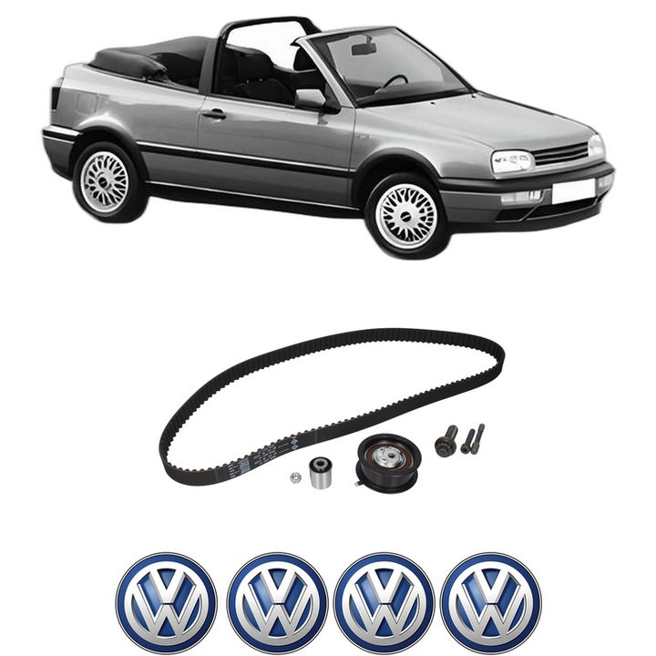 Set kit distributie Volkswagen GOLF III Cabriolet (1E7) 1.9 TDI din 1996-1998 KW 81 CP 110 CMC 1896, Auto, INA, 4 Stickere auto cu Volkswagen