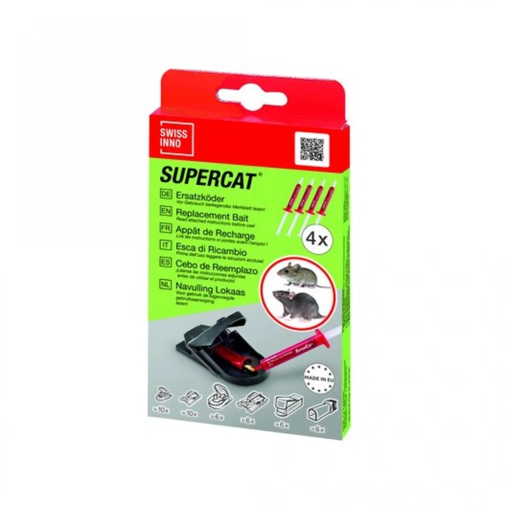 Seringi de schimb momeala pentru rozatoare Swissino SuperCat, 4 buc