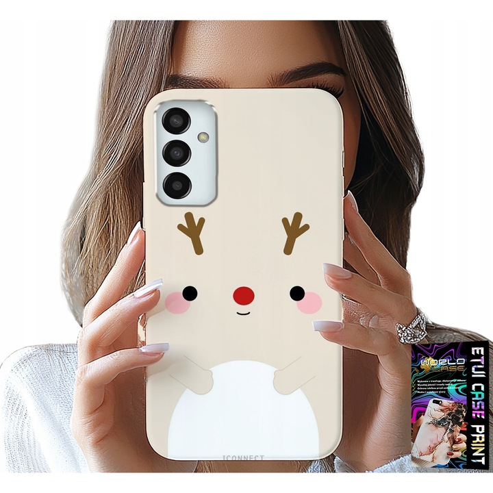 Tok Samsung Galaxy M23 telefonhoz, World Case, karácsonyi mintás, szilikon