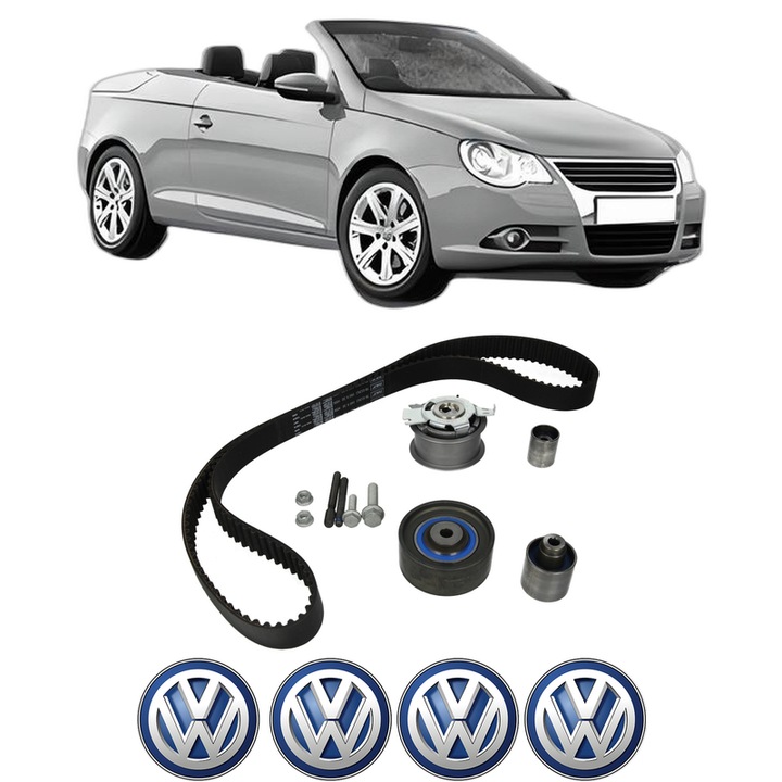 Set kit distributie Volkswagen EOS (1F7, 1F8) 2.0 TDI 16V din 2008-2015 KW 103 CP 140 CMC 1968, Auto, SKF, 4 Stickere auto cu Volkswagen