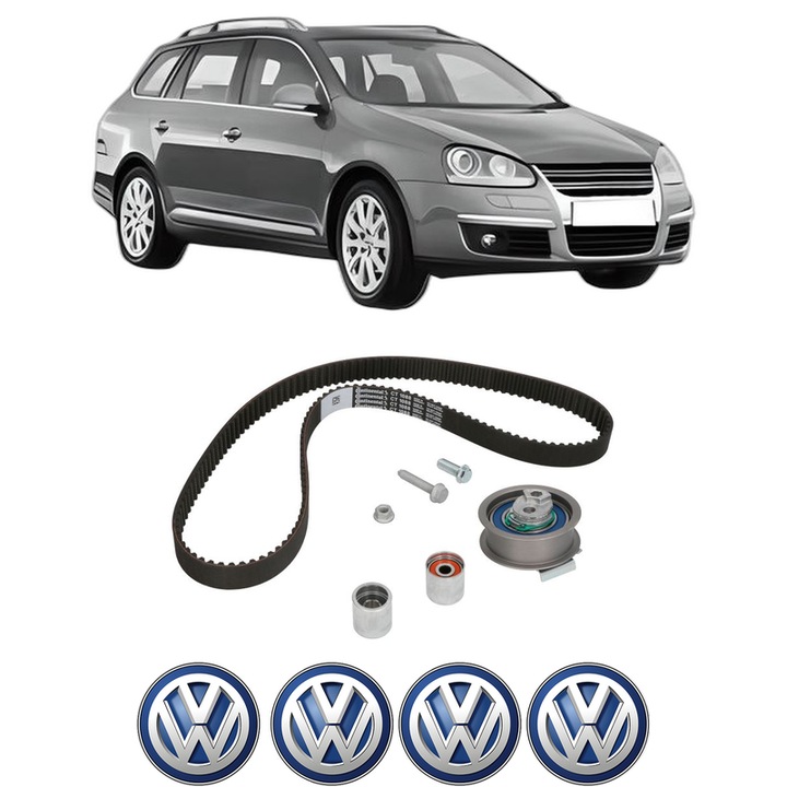 Set kit distributie Volkswagen GOLF V Variant (1K5) 2.0 TFSI din 2007-2009 KW 147 CP 200 CMC 1984, Auto, Continental Contitech, 4 Stickere auto cu Volkswagen