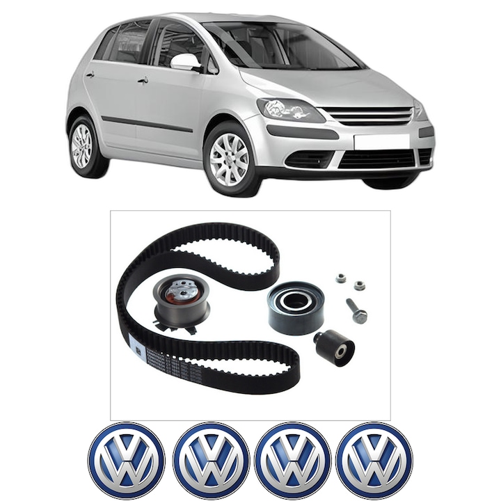 Set kit distributie Volkswagen GOLF PLUS V (5M1, 521) 2.0 TDI 16V din 2005-2013 KW 103 CP 140 CMC 1968, Auto, Continental Contitech, 4 Stickere auto cu Volkswagen
