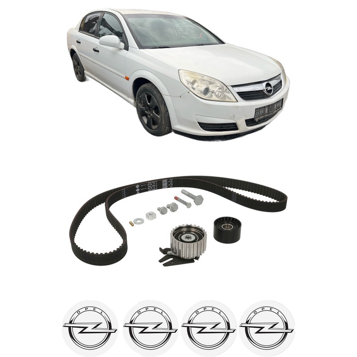 Set kit distributie OPEL VECTRA C (Z02) 1.9 CDTI (F69) din 2004-2009 KW 88 CP 120 CMC 1910, Auto, INA, 4 Stickere auto cu OPEL