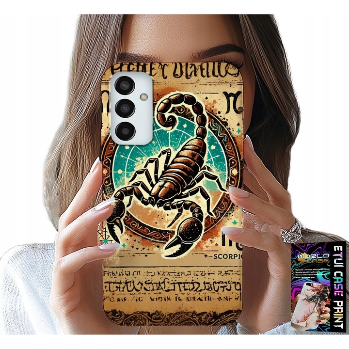 Telefontok, World Case, Skorpió, szilikon, Samsung Galaxy M23-hoz