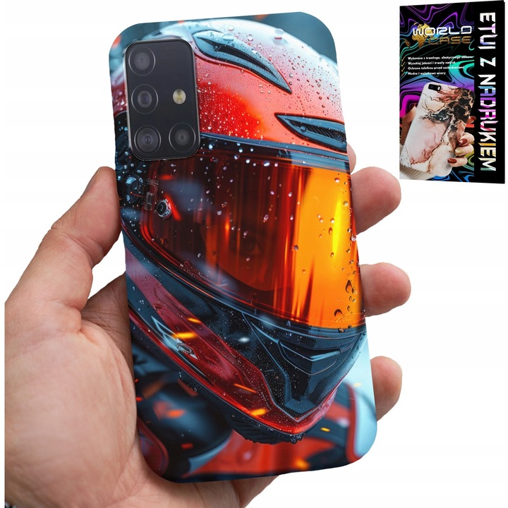 Carcasă pentru Samsung Galaxy M31S, World Case, model motocicletă, silicon, multicolor