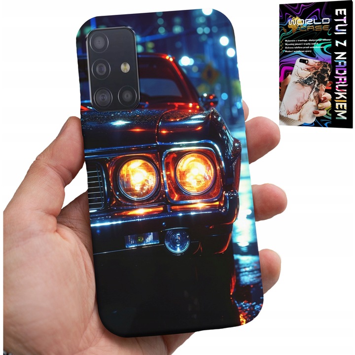 Telefontok, World Case, Samsung Galaxy M31S, klasszikus autós design, szilikon, többszínű