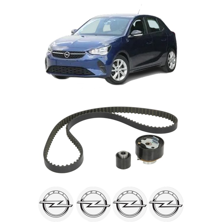 Set kit distributie OPEL CORSA F Hatchback Van 1.2 (68) din 2019 KW 55 CP 75 CMC 1199, Auto, Continental Contitech, 4 Stickere auto cu OPEL