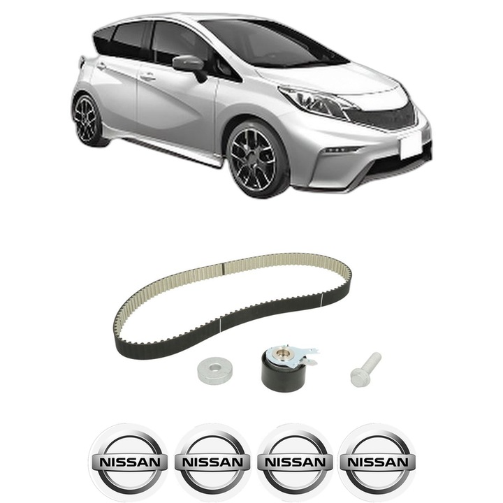 Set kit distributie NISSAN NOTE (E12) 1.5 dCi din 2013-2016 KW 66 CP 90 CMC 1461, Auto, SKF, 4 Stickere auto cu NISSAN
