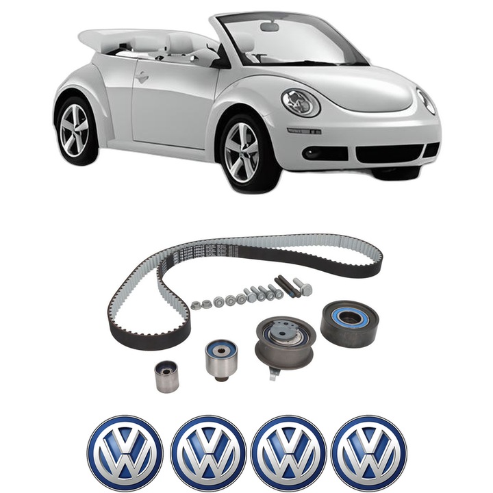 Set kit distributie Volkswagen BEETLE Convertible (5C7, 5C8) 1.6 TDI din 2011-2016 KW 77 CP 105 CMC 1598, Auto, SKF, 4 Stickere auto cu Volkswagen