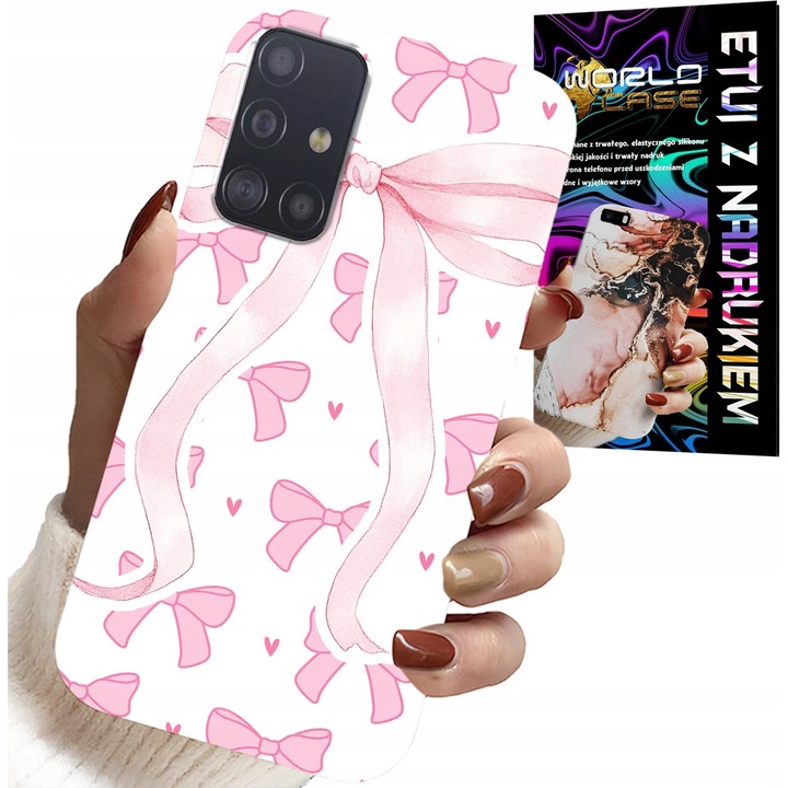 Carcasă telefon Samsung Galaxy M31s, World Case, design Pink Ribbon, silicon, protecție împotriva zgârieturilor