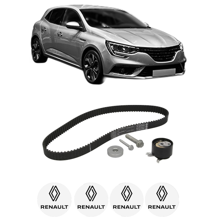 Set kit distributie RENAULT MEGANE IV Hatchback (B9A/M/N_) 1.5 dCi 90 (B9A1) din 2015 KW 66 CP 90 CMC 1461, Auto, INA, 4 Stickere auto cu RENAULT