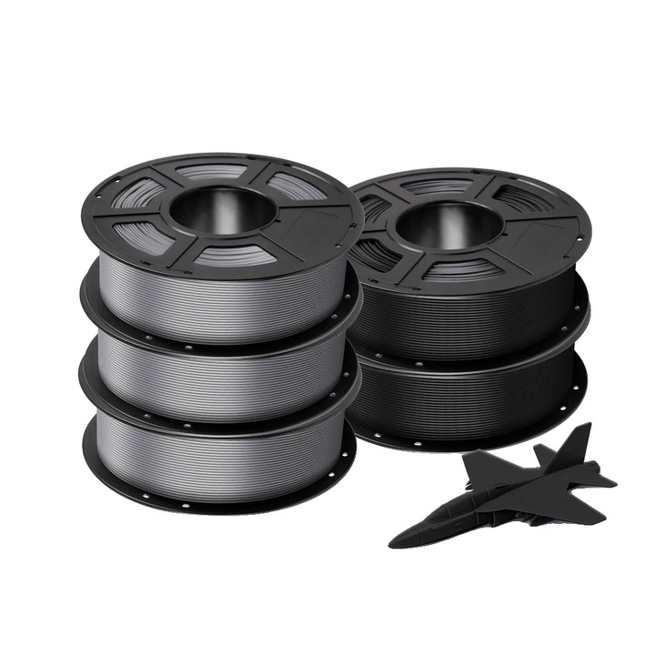 Filament PLA 5KG, Eco-Friendly, Natural, Compatibil cu imprimante 3D FDM