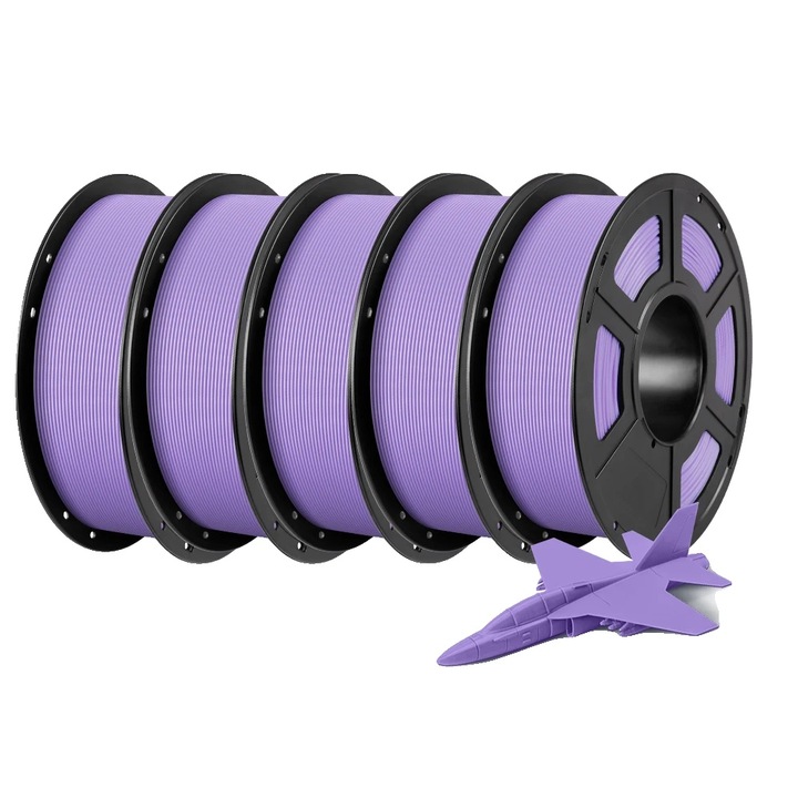 Filament PLA 5kg, violet, material ecologic, compatibilitate ridicata