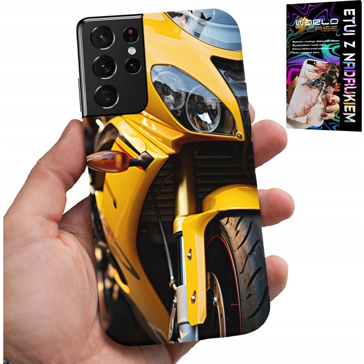 ETUI PENTRU SAMSUNG GALAXY S21 Ultra - MOTORKERÉKPÁR RAJONGÓ TOK TOK TELEFON TOK