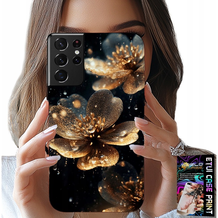 TOK SAMSUNG GALAXY S21 Ultra-hoz - Gyönyörű VIRÁGTERVEK, LEVELEK, SZÁRNYAK