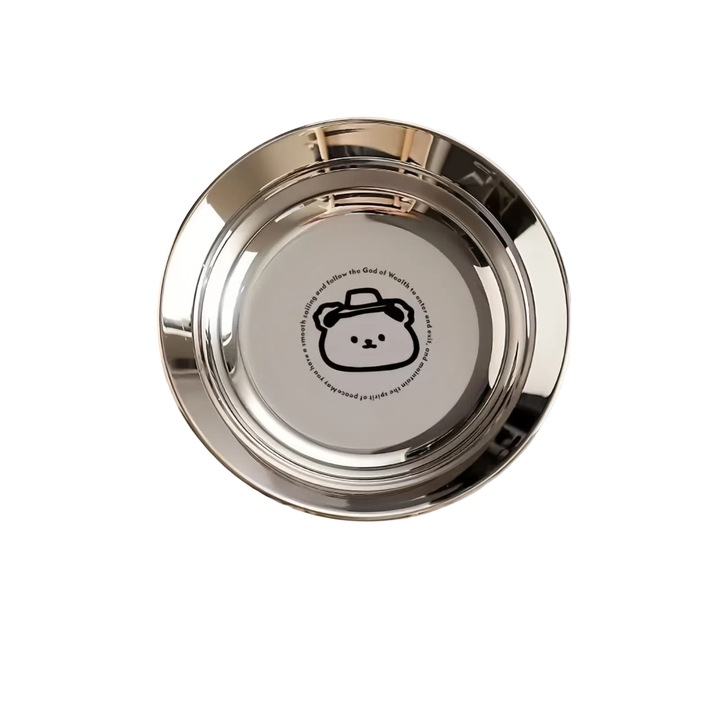 Aca rozsdamentes acél tányér, 3 db-os szett, ezüst, átmérő 16 cm, magasság 3 cm