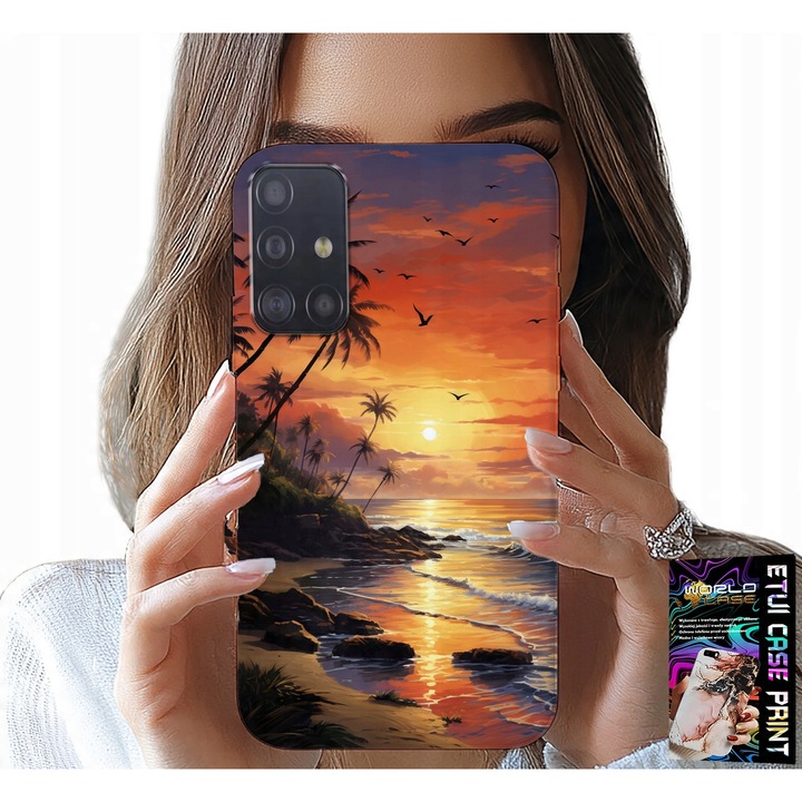 Telefontok, World Case, Samsung Galaxy A51, szilikon, nyomtatott, többszínű