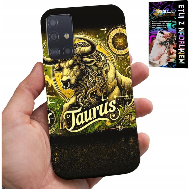 Carcasa pentru Samsung Galaxy M31S, World Case, zodiac Taurus, silicon, imprimare colorată