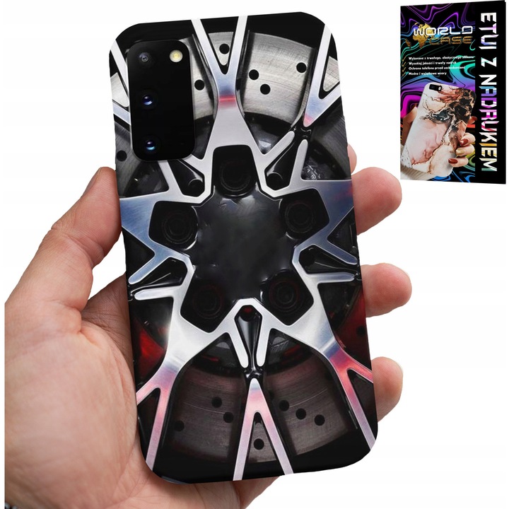World Case okostelefon tok Samsung Galaxy S20-hoz, szilikon, színes nyomtatás, teljes hozzáférés
