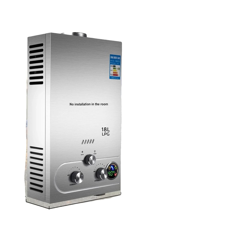 Incalzitor instant, 18L, 36KW, design montabil pe perete, functionare pe gaz