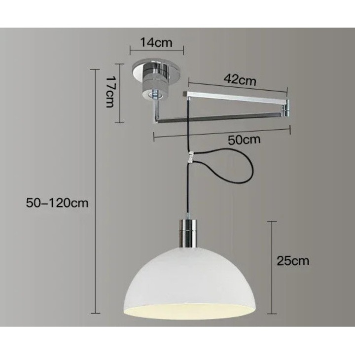 Lustra contemporana, design elegant, montare usoara, E27, 5-10mp