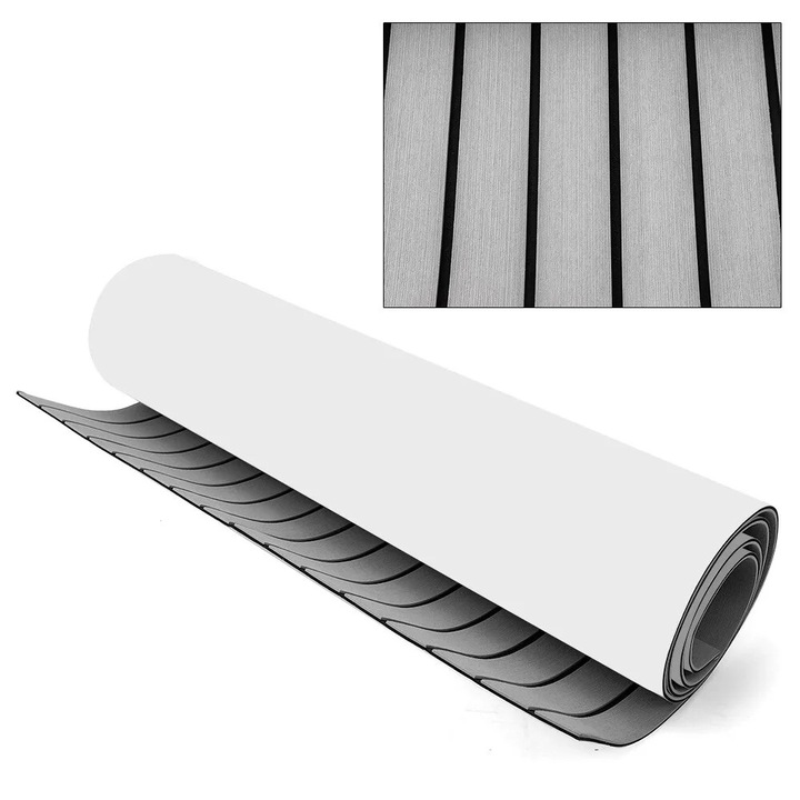 Covor antiderapant pentru ambarcatiuni, 240x90cm, material EVA, impermeabil, autoadeziv