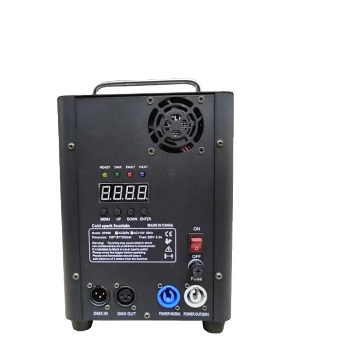 Masina de efecte de scantei reci, 1 unitate, utilizare interioara, 220V, compatibila DMX