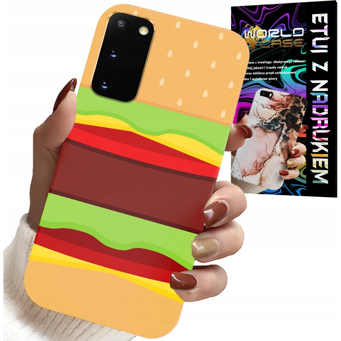 Caz pentru telefon Samsung Galaxy S20, World Case, design