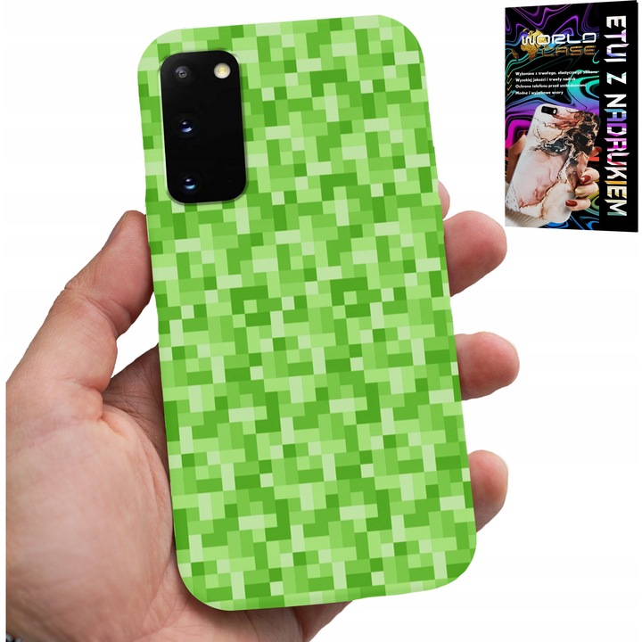 Tok Samsung Galaxy S20-hoz, World Case, szilikon, színes nyomtatás, játék minta