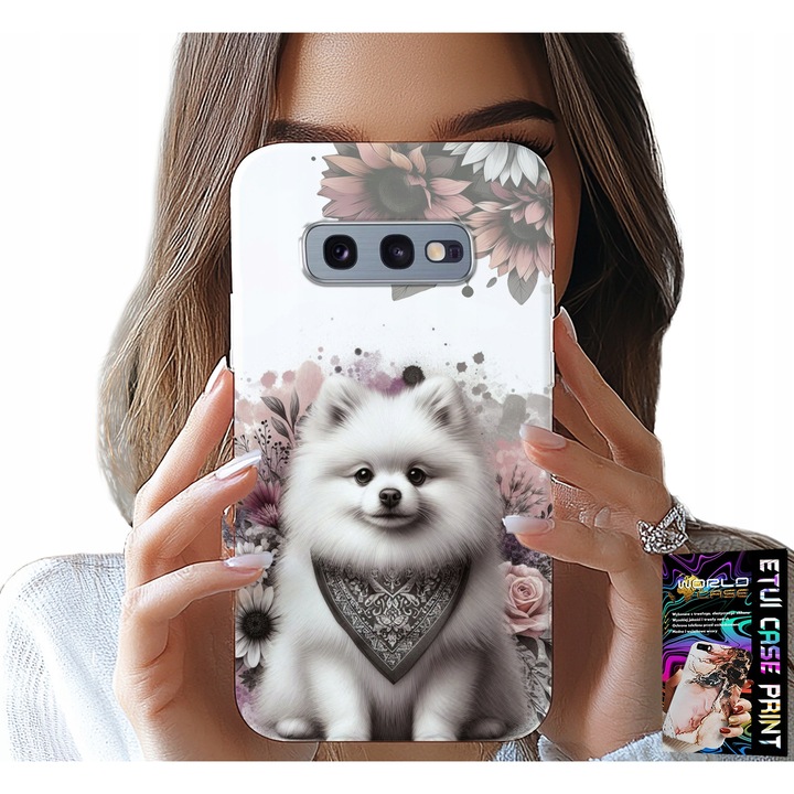 Telefontok, World Case, Samsung Galaxy S10E, Pomerániai design, szilikon