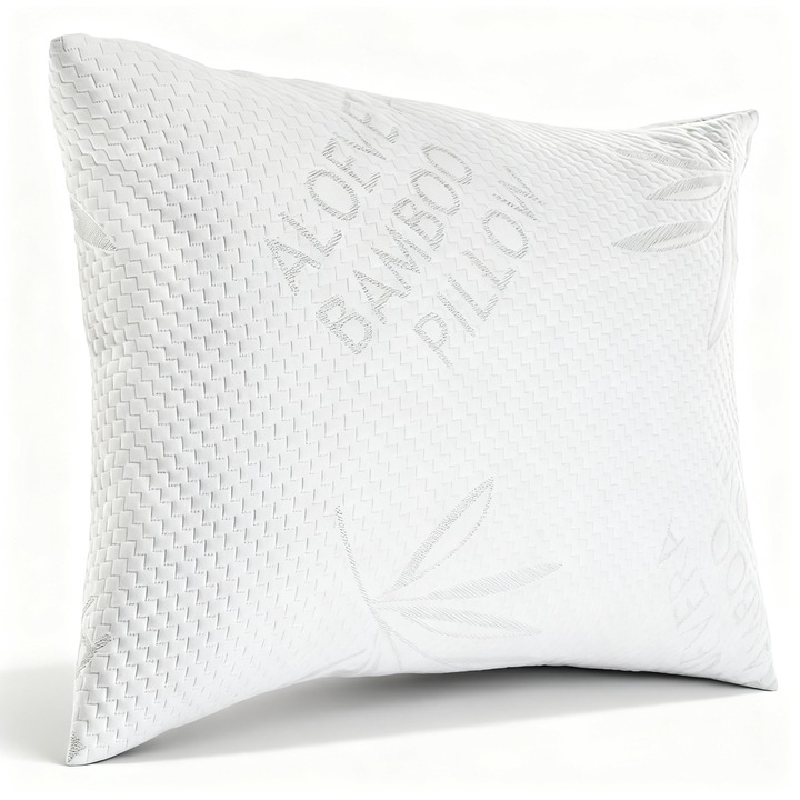 Perna de dormit Ayawaska, aloe vera și bambus, ortopedică hipoalergenică, 70x50 cm