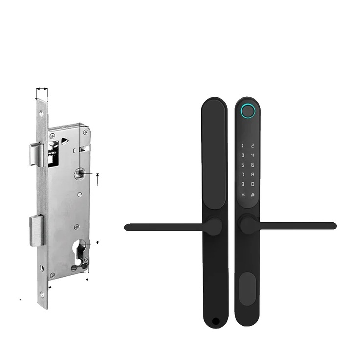 Yala inteligenta, multifunctionala, rezistenta la intemperii, 5085, 4x AA, 100 utilizatori de amprente, 200 utilizatori de carduri