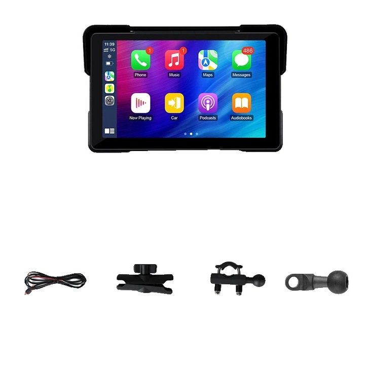 Camera auto DVR, 7 inch, rezolutie inalta, impermeabila, GPS integrat