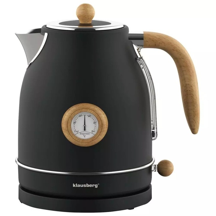 Fierbator de apa 1.7 L Klausberg KB7907 negru cu maro