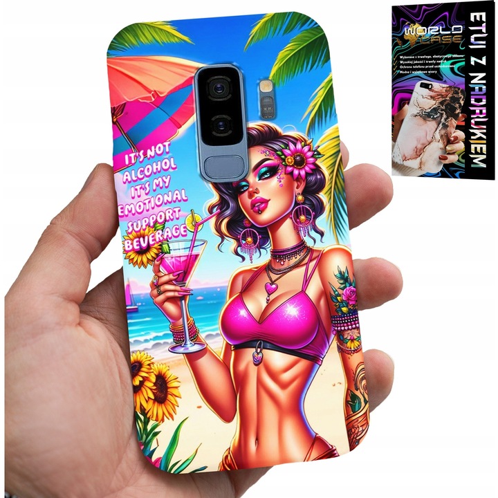 Telefontok, World Case, Samsung Galaxy S9 Plus, szilikon, színes minta