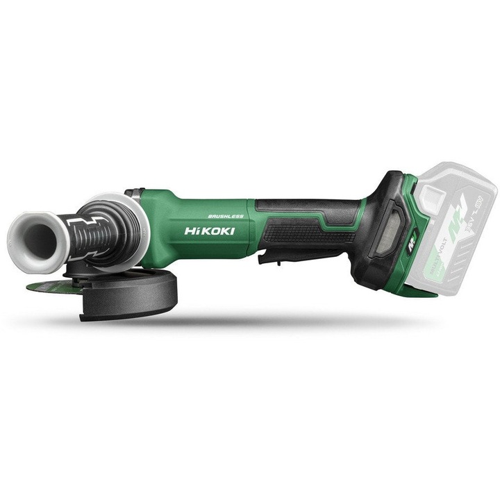 Polizor unghiular HIKOKI 36V 125mm, motor fara perii, protectie impotriva prafului si apei, greutate 3,1 kg