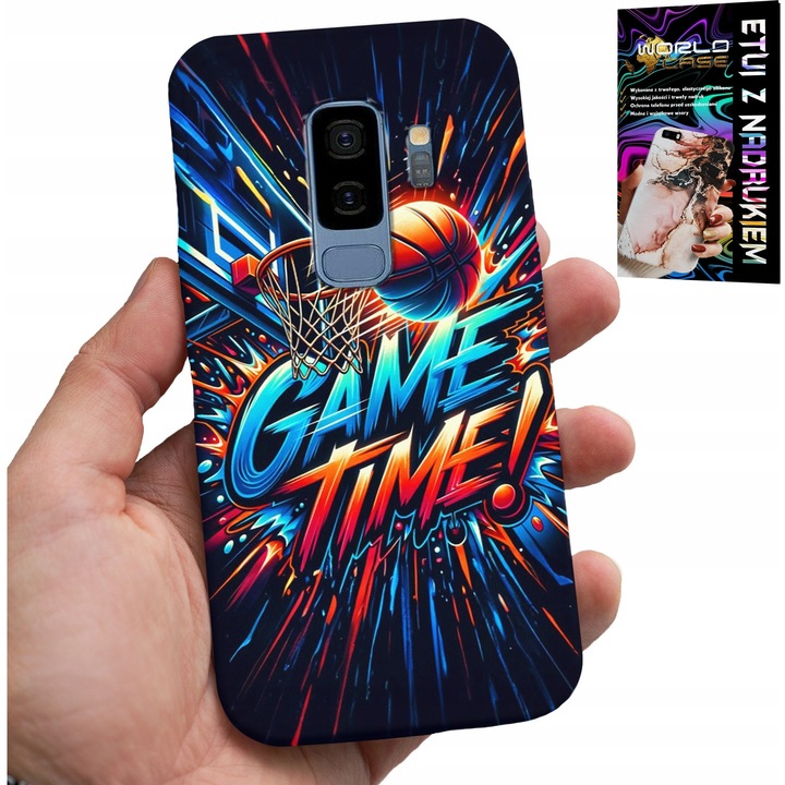 Carcasă pentru Samsung Galaxy S9 Plus, World Case, Basketball NBA Fan 23 Game Time, silicon, multicolor