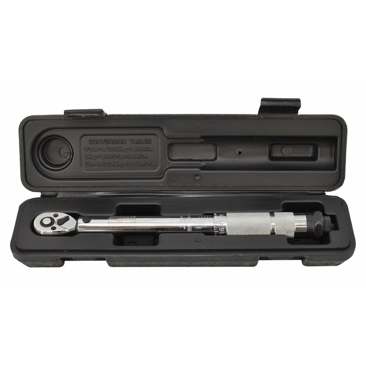 Динамометричен ключ 1/4", AWTOOLS, 5-25Nm, 270мм, 820гр