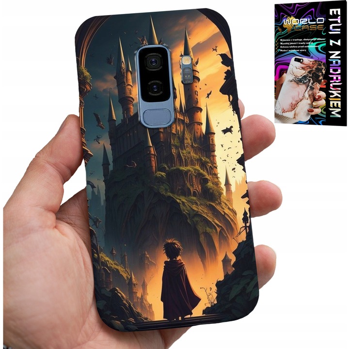 Huzat Samsung Galaxy S9 Plus-hoz, World Case, szilikon, tartós nyomtatás, többszínű