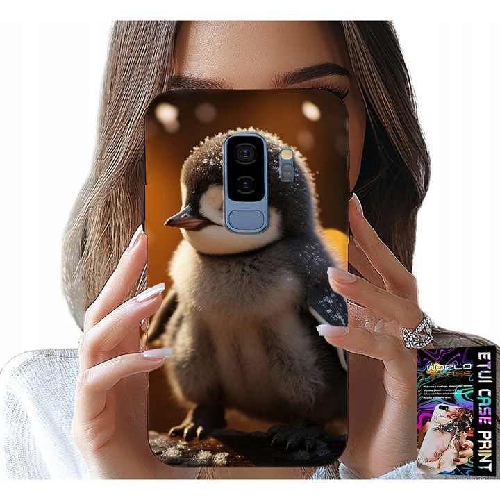 Telefontok, World Case, pingvin design, szilikon, Samsung Galaxy S9 Plus