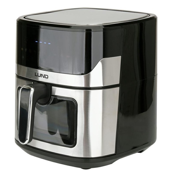 LUND 1600W, 6.5L, 80-200C, Fekete forrólevegős fritőz