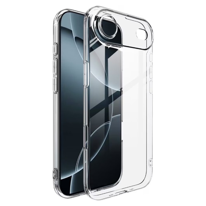 Husa protectie Mat-Tech compatibila cu iPhone 17 Air, Anti-soc, 2MM, Protectie Camera, Decupaje Precise, Rezistenta la impact, Margini ridicate pentru protectia ecranului, Transparenta