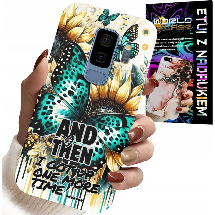 Tok Samsung Galaxy S9 Plus-hoz, World Case, nőies design, szilikon, többszínű