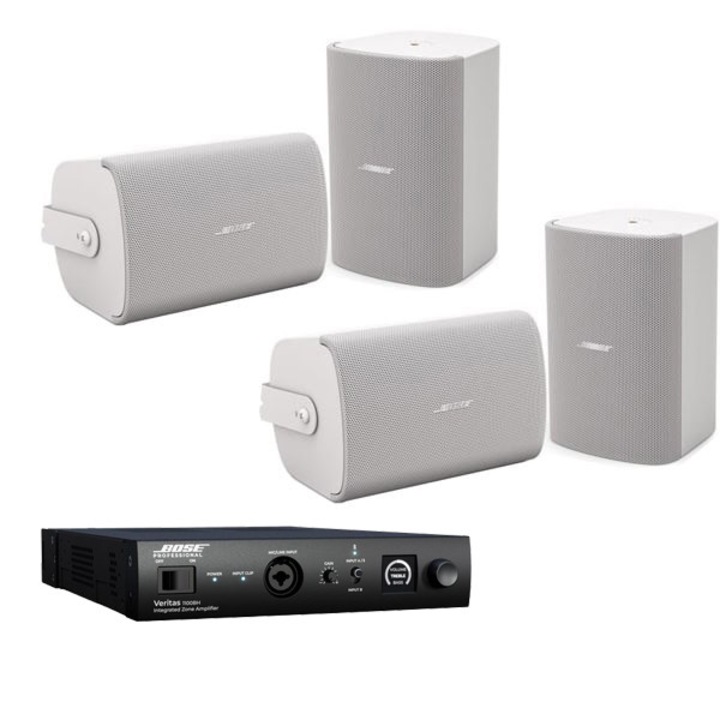 Sistem restaurant Premium Bose cu bluetooth cu 4x Freespace FS4SE, Alb, Veritas