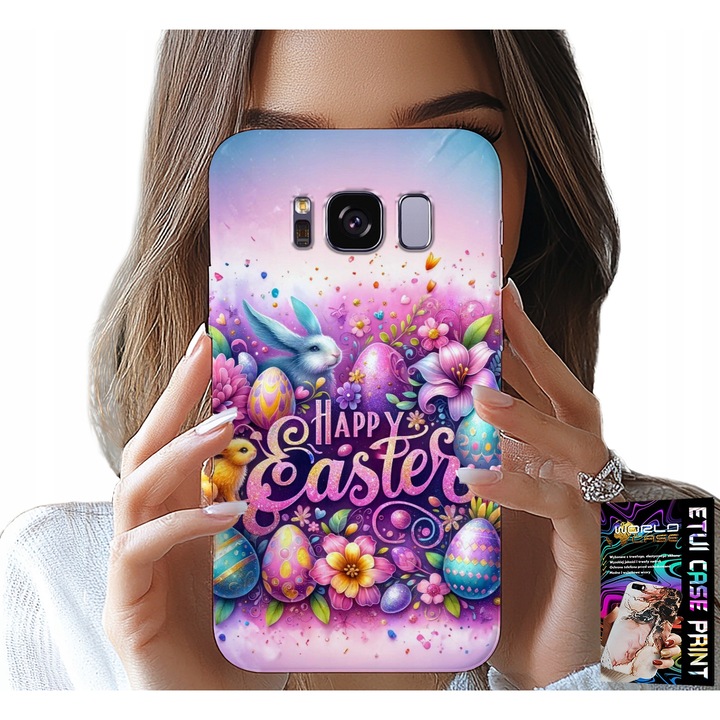 Samsung Galaxy S8 tok, World Case, Jolly Egg design, színes nyomat, szilikon