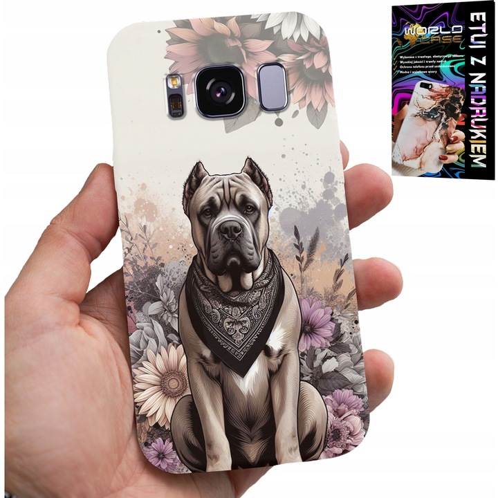 Telefontok, World Case, Samsung Galaxy S8, szilikon, kutya mintás