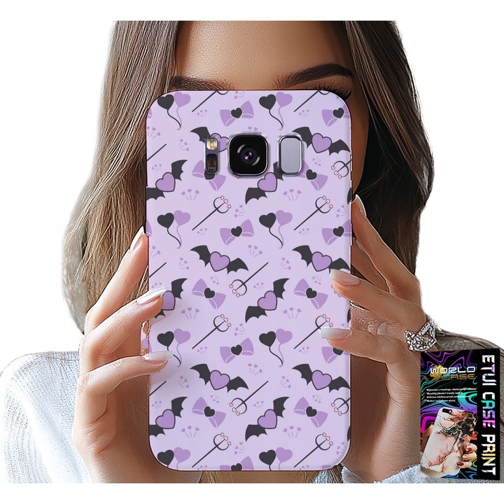 Telefontok, World Case, Samsung Galaxy S8, villás szíves modell, szilikon